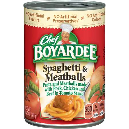 Chef Boyardee Chef Boyardee Spaghetti And Meatballs 14.5 oz., PK24 6414404322